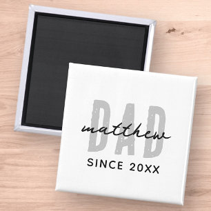 Aimant Papa Depuis 20XX Moderne Simple Preppy