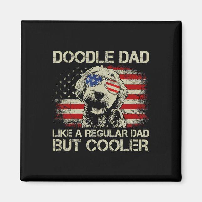Aimant Papa Doodle Goldendoodle Papa Régulier Mais Plus C (Devant)