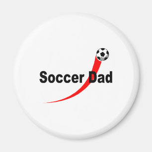Aimant Papa du football (Rd/Blk)