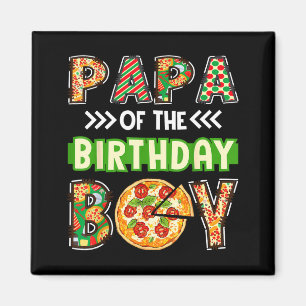 Aimant Papa du garçon garçon d'anniversaire amateur de pi