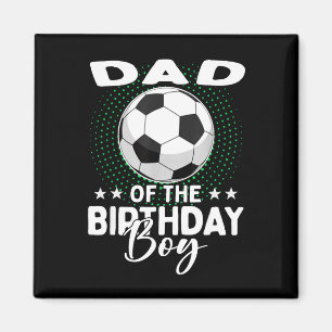 Aimant Papa du garçon qui fête son anniversaire Joueur de