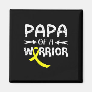 Aimant Papa D'Un Guerrier Contre Le Père Cancer De L'Enfa