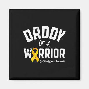 Aimant Papa D'Un Guerrier Sensibilisé Au Cancer De L'Enfa