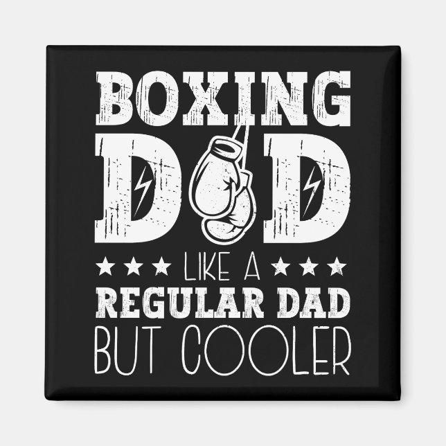 Aimant Papa En Boxe Comme Un Père Régulier Mais Glacière (Devant)
