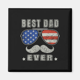 Aimant Papa Ever American Us Fête des pères Drapeau 4 jui