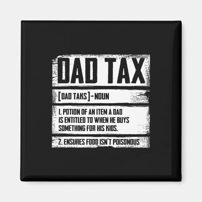 Aimant Papa Fête des pères De Définition De L'Impôt Pour  (Devant)