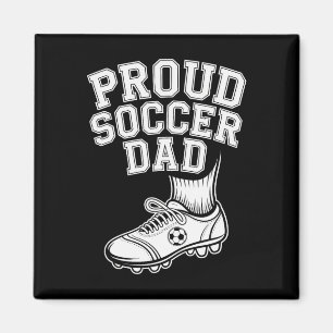 Aimant Papa fier de footballeur Supporter joyeux pour pap
