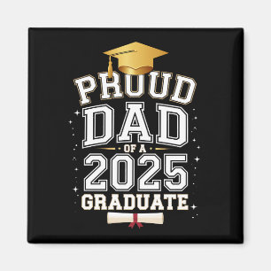 Aimant Papa fier d'un diplômé de 2025 Famille remise des