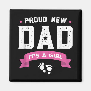 Aimant Papa fière nouveau C'est une fille Bébé mignon fêt