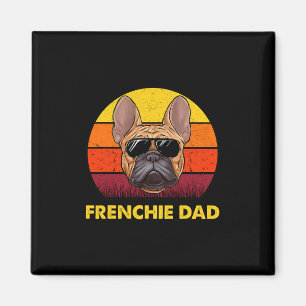 Aimant Papa Frenchie Rétro Lunettes de Soleil Homme Boule