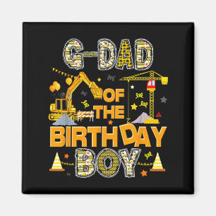 Aimant Papa G du garçon qui fête son anniversaire ouvrier