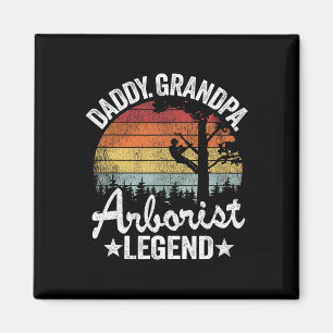 Aimant Papa Grand-Père Arboriculteur Légende Grimpeur d'A