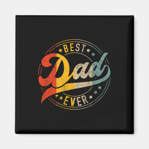 Aimant Papa Jamais Vintage Couleurs Rétro Fête des pères