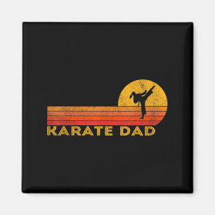 Aimant Papa Karaté Drôle Arts Martiaux Rétro