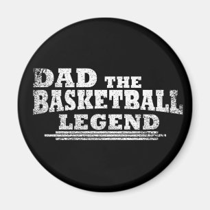 Aimant Papa la légende du basket-ball drôle cadeaux de fê