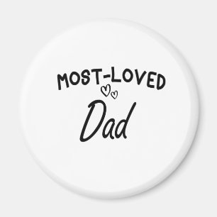 Aimant Papa le plus aimé, Cadeau de Noël, Fête des pères,