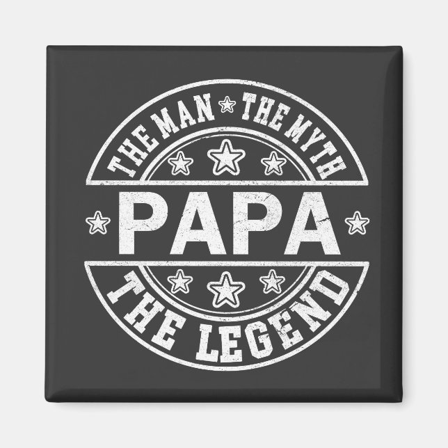 Aimant Papa L'Homme Le Mythe La Légende Fête des Pères (Devant)