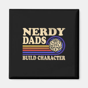 Aimant Papa nerd jeu de rôle jeu D20 jeux de société drôl