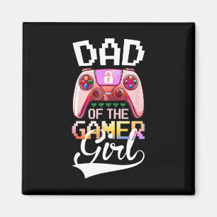 Aimant Papa Of The Gamer Girl