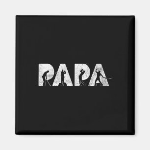 Aimant Papa Papa Papa Golf Papa Daddy Daddy Drôle Fête de