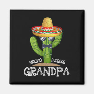 Aimant Papa Papa Papa Papa Fête des pères Nacho Moyenne G