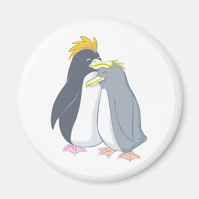 Aimant Papa Penguin aime Mama Penguin (Devant)