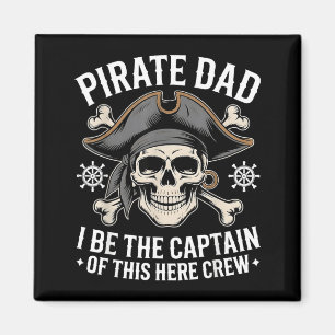 Aimant Papa Pirate Est Capitaine De Cet équipage De Pères