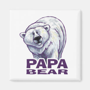 Aimant Papa Polar Bear