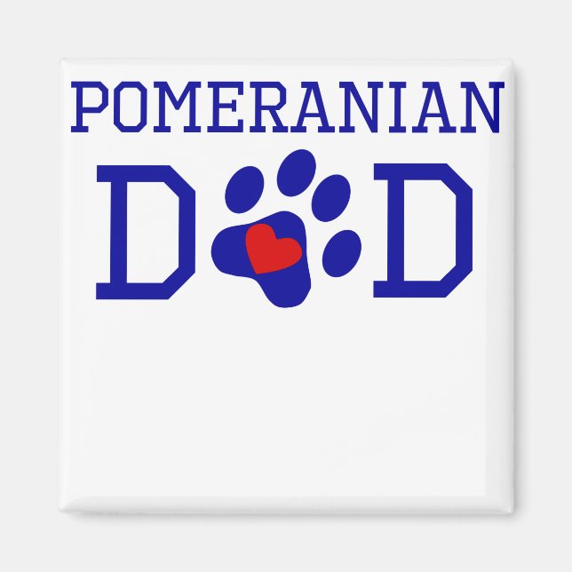 Aimant Papa Pomeranien (Devant)