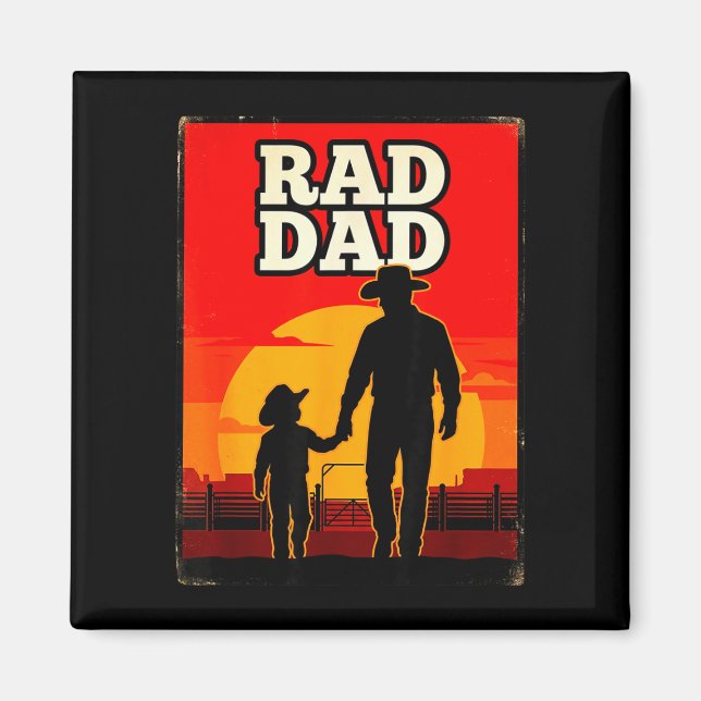 Aimant Papa radical père et fils rodéo western coucher de (Devant)