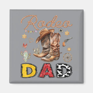 Aimant Papa Rodéo Cow-boy Occidental Anniversaire Drôle G