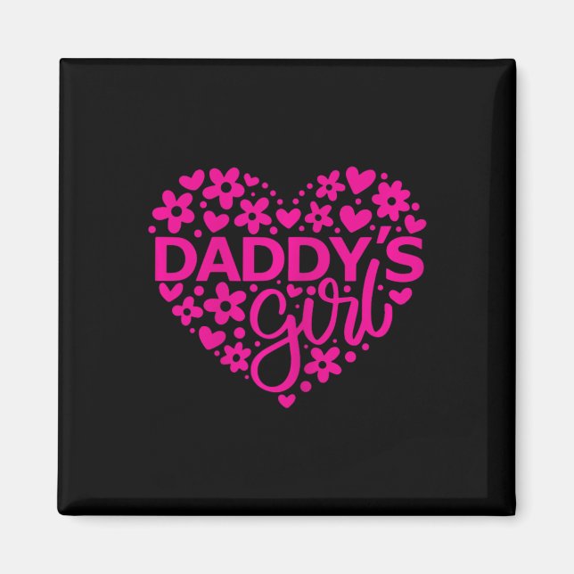 Aimant Papa &# ; s Fille - Père &# ; s Idée de jour pour  (Devant)
