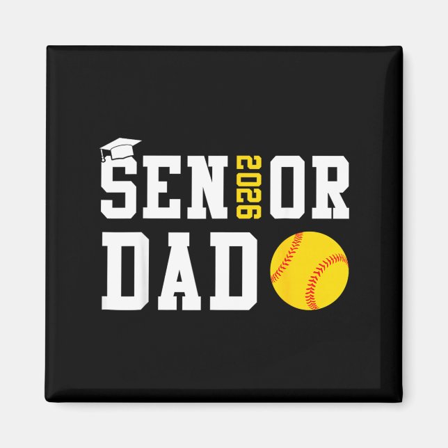 Aimant Papa senior 2026 Softball Promotion 2026 (Devant)