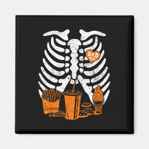 Aimant Papa squelette Taxe Nourriture Rapide Halloween Ef