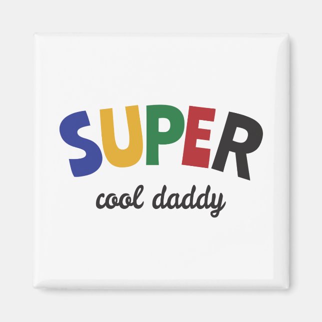 Aimant Papa super cool (Devant)