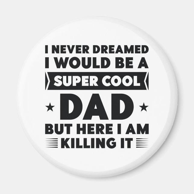 Aimant Papa super Cool (Devant)