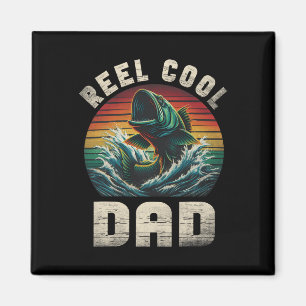 Aimant Papa super cool pêche Papa Fête des Pères Pêcheur