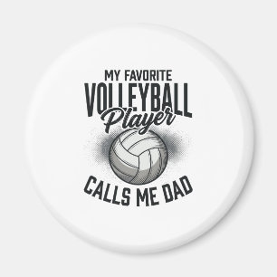 Aimant Papa volley Mon joueur préféré m'appelle Papa Des