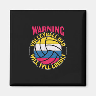Aimant Papa Volleyball Va hurler fort
