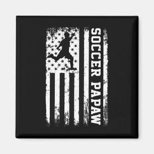 Aimant Papaw de foot Vintage Drapeau Américain Usa