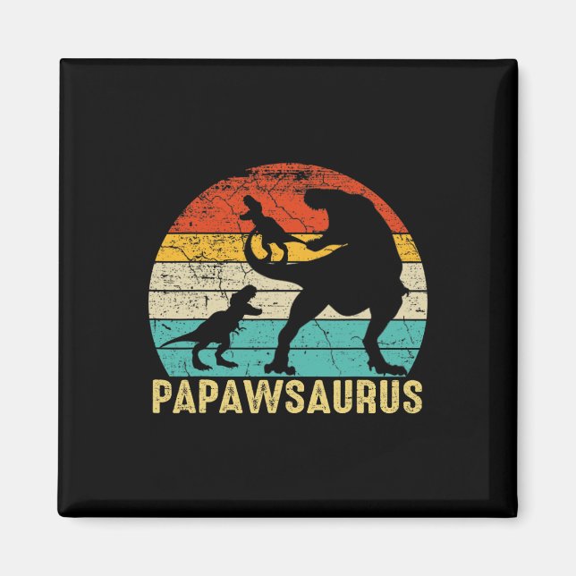 Aimant Papawsaurus Rex Papaw Dinosaure 2 Enfants Fête des (Devant)