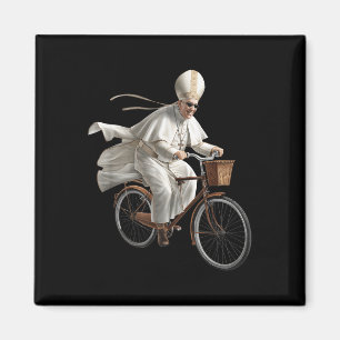 Aimant Pape à vélo bicyclette Église catholique Bible Écr