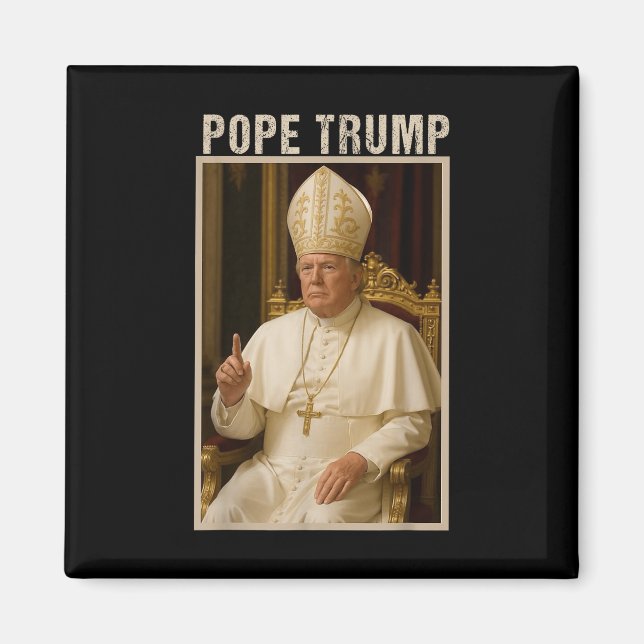 Aimant Pape Trump, amusant catholique Trump Tee (Devant)