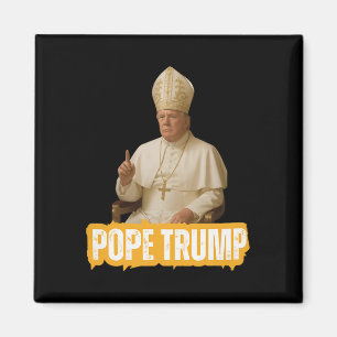 Aimant Pape Trump Drôle Trump Vatican Chrétien Rétro Chu