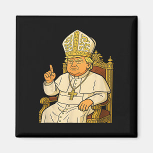 Aimant Pape Trump Drôle Trump Vatican Chrétien Rétro Chu