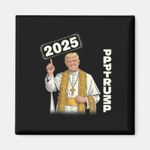 Aimant Pape Trump Drôle Trump Vatican Chrétien Rétro Chu