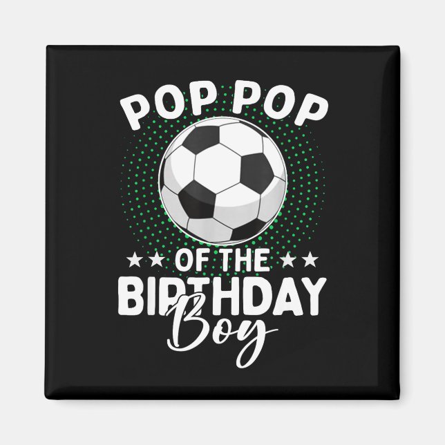 Aimant Papi Papi De L'anniversaire Du Joueur De Football  (Devant)
