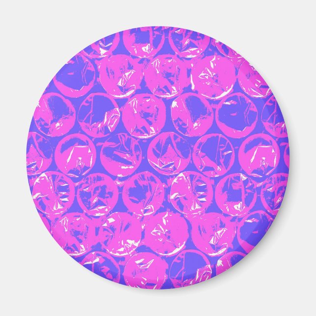 Aimant Papier à bulle d'art pop (Devant)