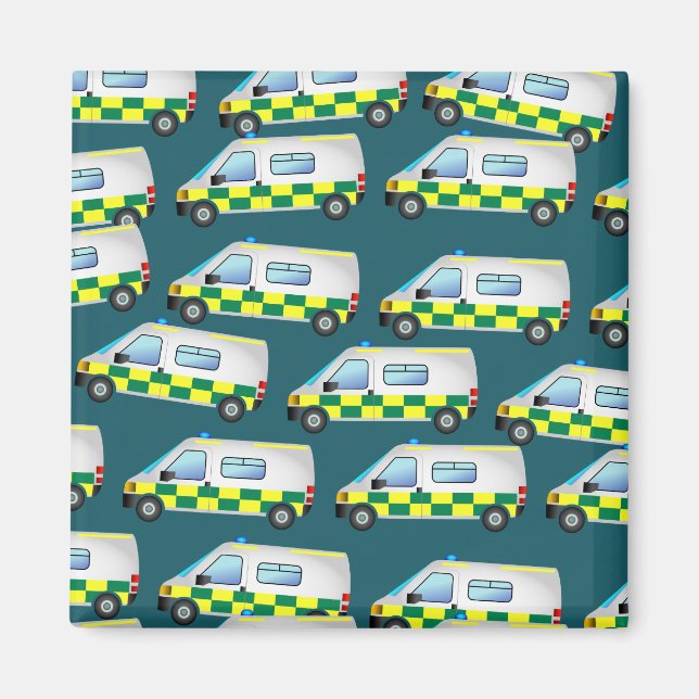 Aimant Papier peint Ambulance (Devant)