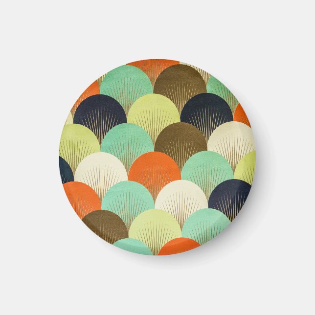 Aimant Papier peint coloré : design artistique. (Devant)